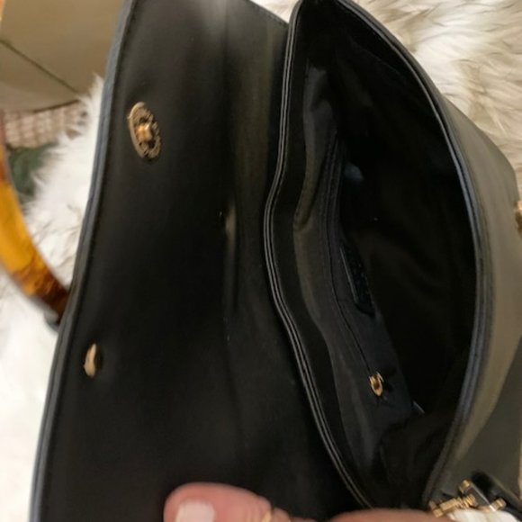 KAARI Blue Crossbody Black Purse with two Shoulder straps - Picture 11 of 12